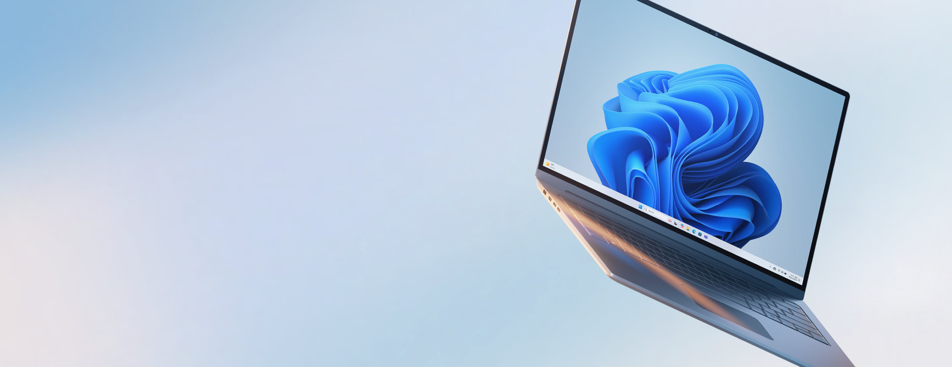 Otwarty laptop z systemem Microsoft Windows, na którego ekranie jest jasnobłękitny ekran
