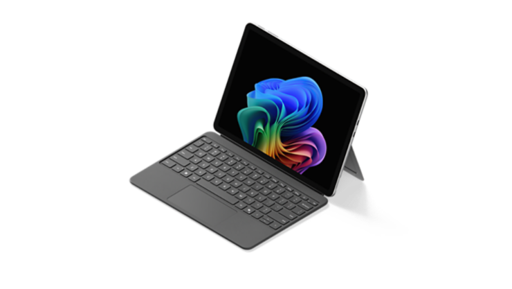 Rendering di Surface Pro, Copilot+ PC, 12 pollici Snapdragon.