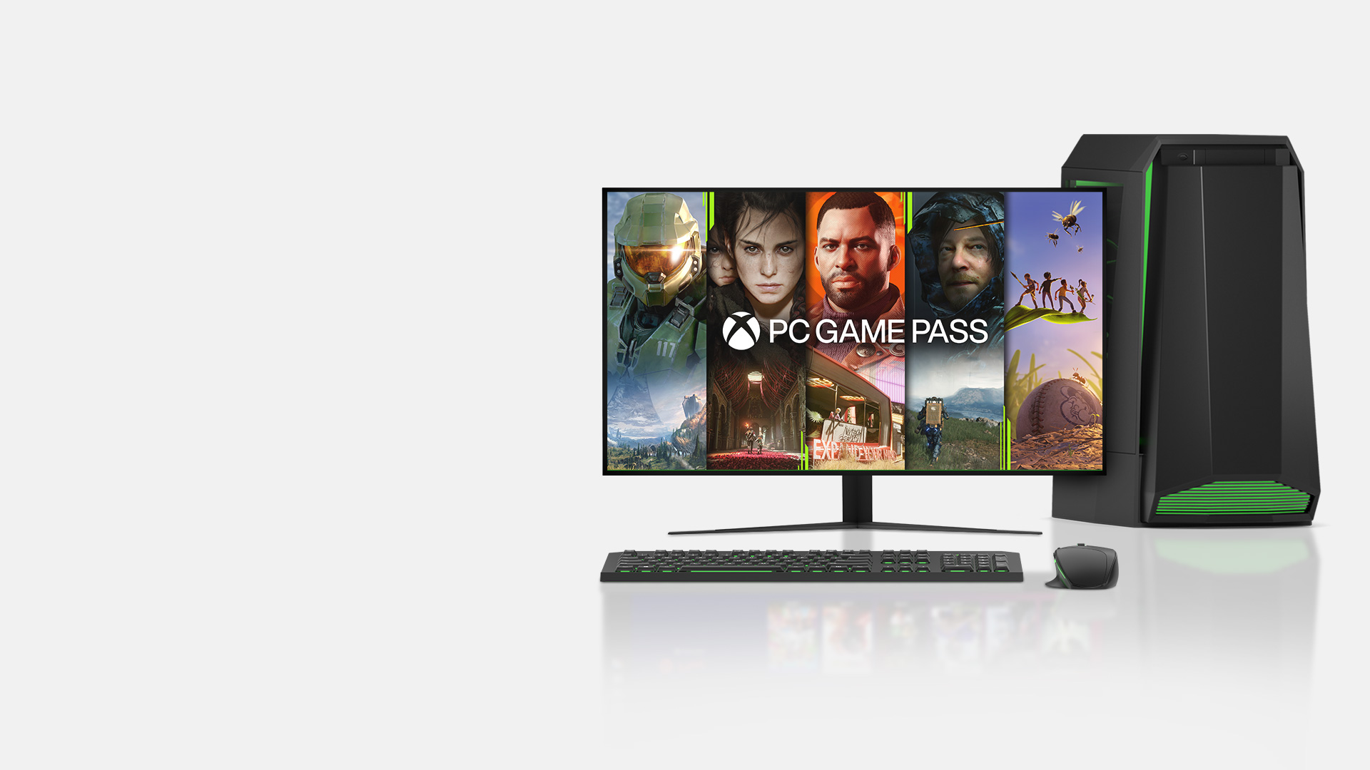 Olika karaktärer från videospel på en speldator