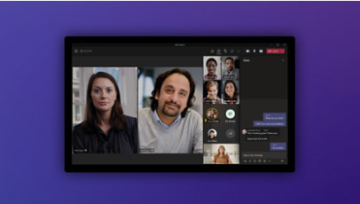 Microsoft Teams na tabletu.